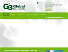 Tablet Screenshot of globalbaterias.com.br